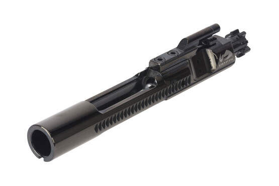Cryptic Coatings AR-15 bolt carrier group for 5.56 NATO with Mystic Black finish features a full M16 profile tail
